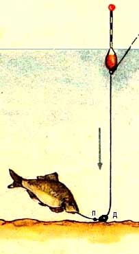 Грузило - подпасок для ловли карася чертеж