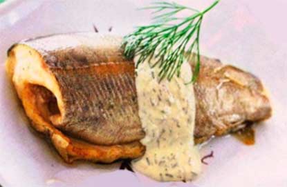 Белый соус рыбный с грибами и вином фотография