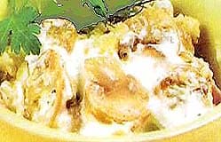 Белые грибы жареные со сметаной фотография