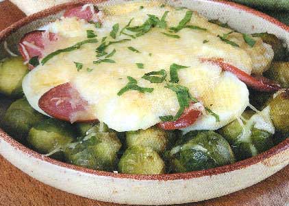 Брюссельская капуста запеченная с сыром