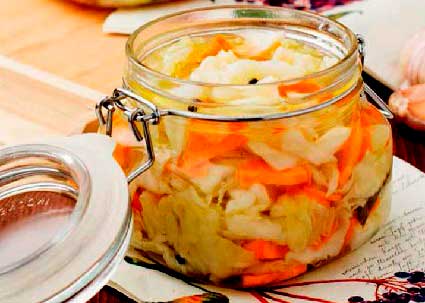 Капуста запеченная с чесноком в духовке