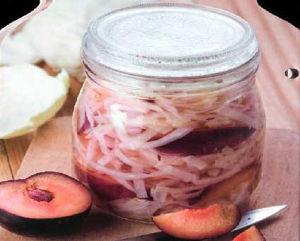Капуста кольраби под маринадом с яблоком