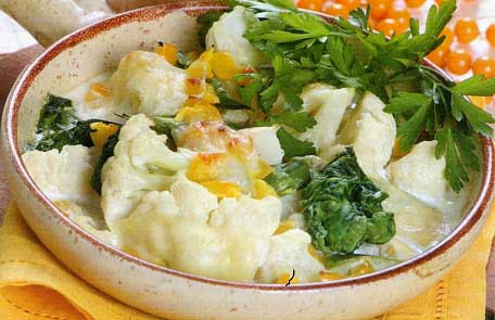 Капуста тушеная запеченная с сыром