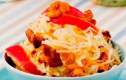 Капуста квашеная с морковью яблоками