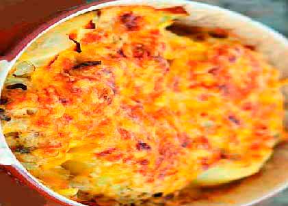 Запеканка из капусты с картошкой и яйцами