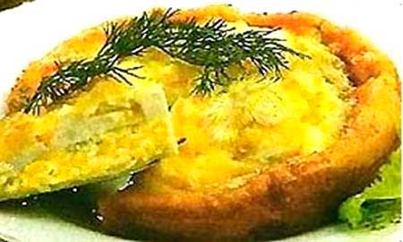 Картофельная ватрушка с брынзой луком яйцом фотография