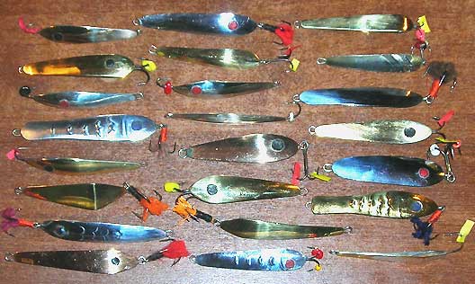 Самодельные отвесные блесны для ловли на рыбалке судака фотография