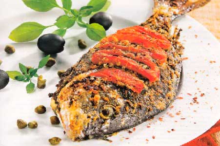 Рыба, фаршированная с овощной начинкой