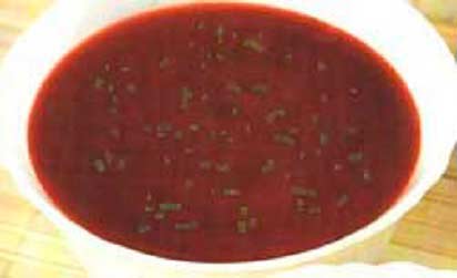 Красный соус с шампиньонами фотография
