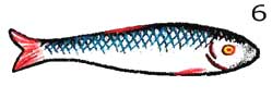 Изображение поролоновой рыбки для ловли судака покраски рисунок