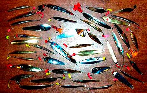 Комплект зимних блесен для отвесной ловли окуня