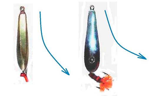 Углы наклона проводок зимних блесен на окуня фотография