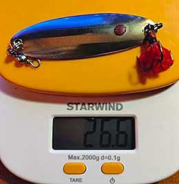 Вес блесны для ловли судака на течении