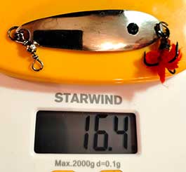 Вес блесны Планирующий лист для ловли судака зимой и летом