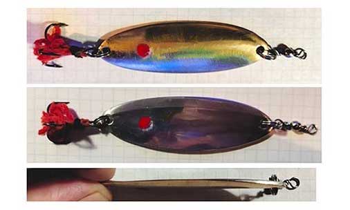 Внешний вид блесны для ловли судака на течении