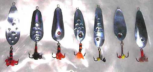 Самодельные колеблющиеся блесны для отвесной ловли щуки