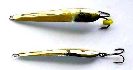 Самодельные отвесные блесны для ловли судака на течении