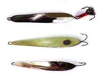 Самодельные отвесные блесны на судака разного цвета