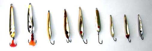 Зимние блесны для отвесной ловли окуня