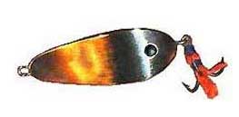 Колеблющаяся блесна для зимнего отвесного блеснения щуки