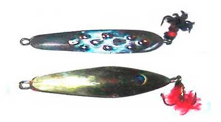 Самодельные отвесные блесны на окуня в форме лодочки